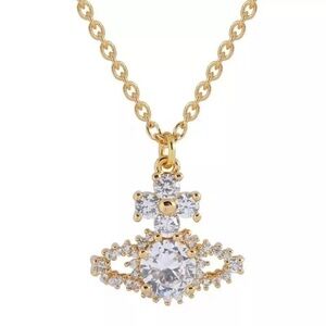 Authentic Vivienne Westwood Gold Valentina Orb Pendant Necklace